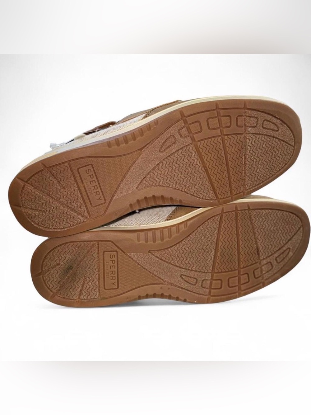 Sperry Top-Sider Whalefish Womens Size 6 Brown Gold Leather Memory Foam Shoes - Picture 11 of 11